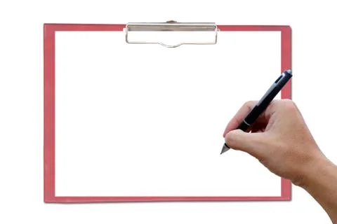 Clipboard and write Stock Photos