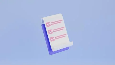 Clipboard on blue background. Notepad icon. Clipboard task management todo ch Stock Illustration