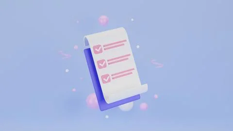 Clipboard on blue background. Notepad icon. Clipboard task management todo .. Stock Illustration