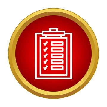 Clipboard check list icon completing tasks concept Stock Illustration