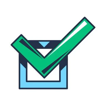 Clipboard with check mark flat illustration 스톡 일러스트