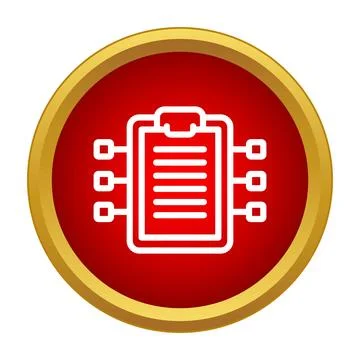 Clipboard checklist and data management process icon Illustrazione stock