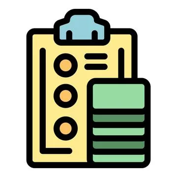 Clipboard with checklist and server rack, managing data center operations Stock Illustration