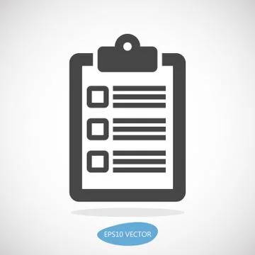 Clipboard Checklist Icon Stock Illustration