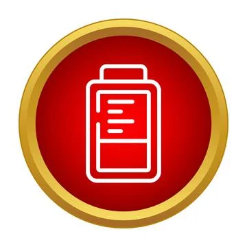 Clipboard checklist icon showing document and list Stock Illustration