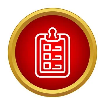 Clipboard checklist icon showing task planning and organization Stock Illustration