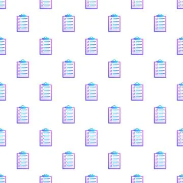 Clipboard checklist pattern with gradient icons background 스톡 일러스트