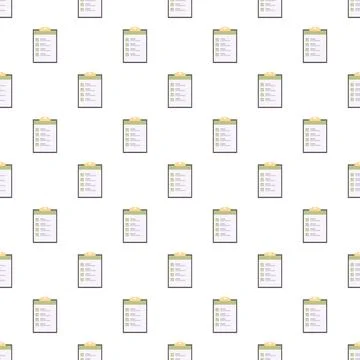 Clipboard checklist pattern representing task completion and planning Stock Illustration