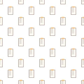 Clipboard checklist pattern for task management planning Illustrazione stock