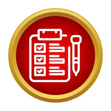 Clipboard checklist with pen completing tasks icon Stock Illustration
