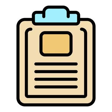 Clipboard conference icon vector flat Illustrazione stock