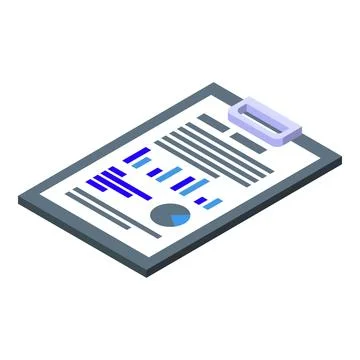 Clipboard with data analysis, business analytics concept Stock Illustration