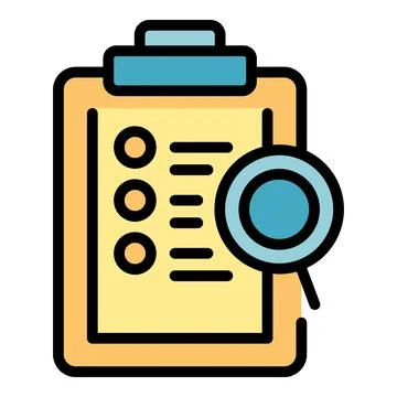 Clipboard data icon vector flat Stockillustratie