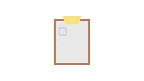 A clipboard displaying a check mark, symbolizing completed tasks or approval. Stock Footage 333909514