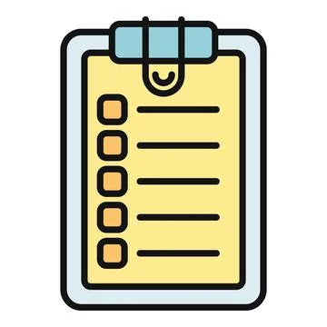 Clipboard displaying checklist with tasks for planning and management Stock Illustration
