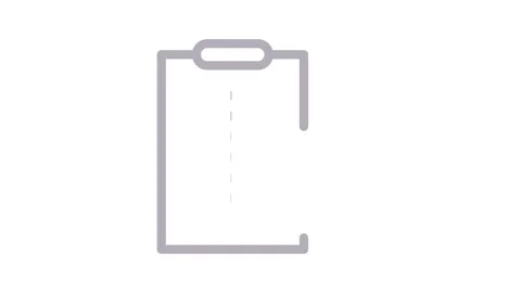 A clipboard displaying a gear wheel alongside a sheet of paper. Stock Footage 334778145