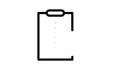 A clipboard displaying a gear wheel alongside a sheet of paper. Stock Footage 334778428