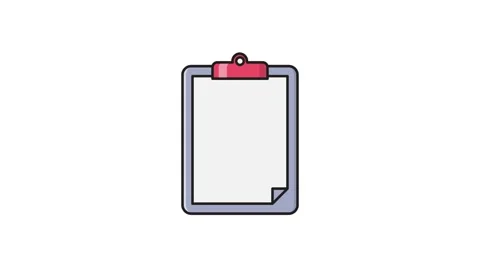A clipboard displaying a graph, illustrating data trends and analysis. Stock Footage 335259190