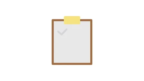 A clipboard displaying several check marks, indicating completed tasks or i.. Stock Footage 332905255