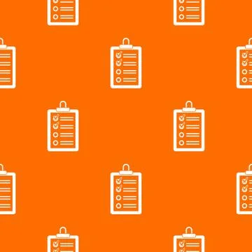 Clipboard with to do list pattern seamless Illustrazione stock