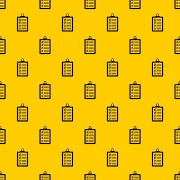 Clipboard with to do list pattern vector Illustrazione stock