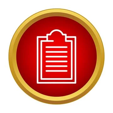 Clipboard with document icon presenting data or report イラスト素材