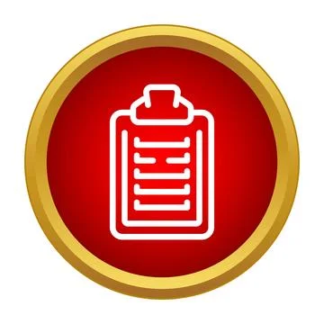 Clipboard document icon representing task list and management Illustration