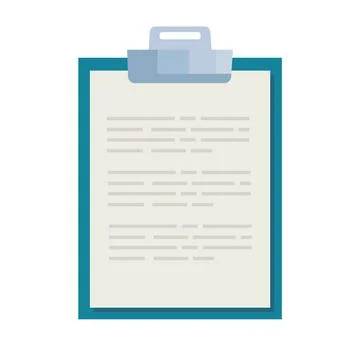 Clipboard with document Stockillustratie