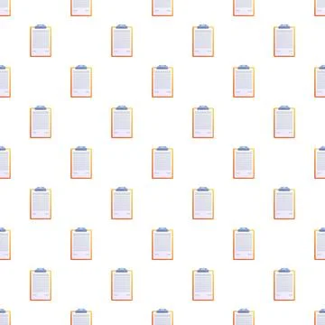 Clipboard document seamless pattern with survey concepts Stock Illustration