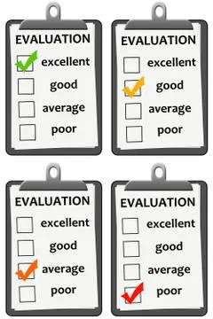 Clipboard evaluation Stock Illustration