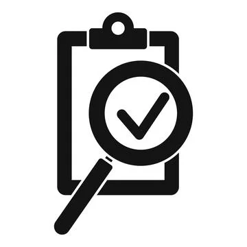 Clipboard exploration icon, simple style 스톡 일러스트