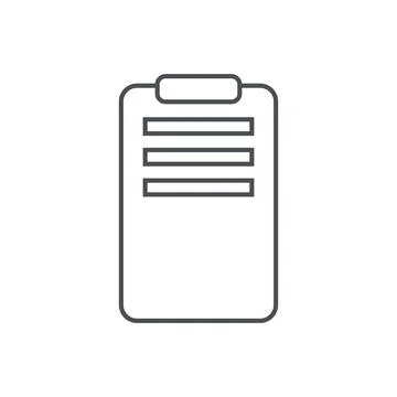 Clipboard file document isolated icon イラスト素材