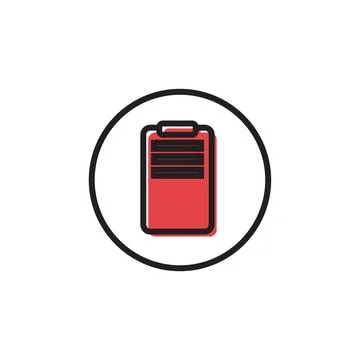 Clipboard file document isolated icon Illustrazione stock
