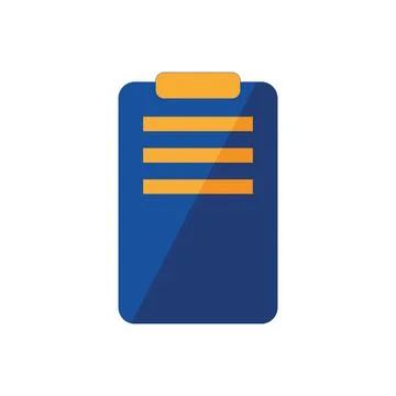 Clipboard file document isolated icon Stock-Illustration