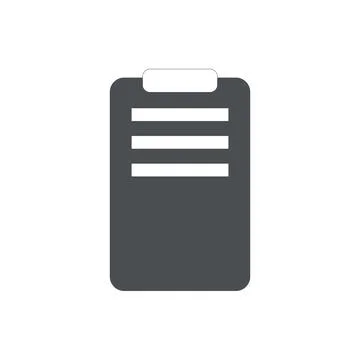 Clipboard file document isolated icon Stock Illustration