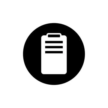 Clipboard file document isolated icon Stock-Illustration