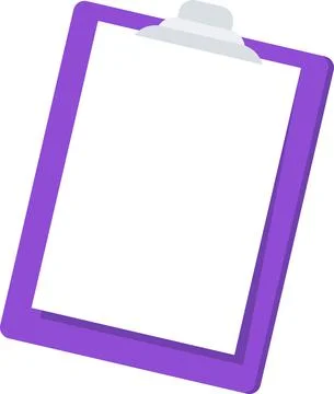 Clipboard folder icon. Stationery flat vector illustration. Stock Illustration
