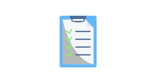 A clipboard holding a checklist with completed items, alongside a pen posit.. Stock Footage 332321884