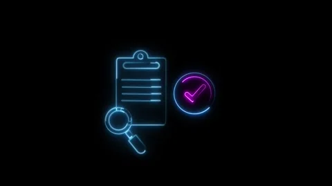Clipboard icon animation with blue check mark. Blue clipboard icon data ver.. Stock Footage 337131721