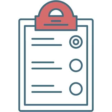 Clipboard icon flat vector check list form Stock Illustration