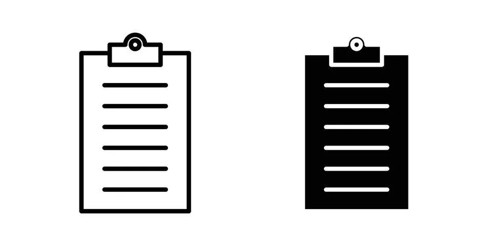 Clipboard icon graphic element. web icon set Stock Illustration
