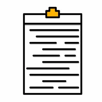 Clipboard icon Stock Illustration