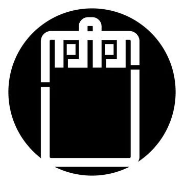 Clipboard icon representing document management and organization イラスト素材