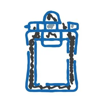 Clipboard icon showing documentation and note taking concept Stockillustratie