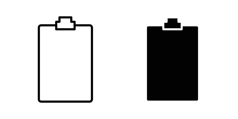 Clipboard icon vector design illustrations Stock Illustration