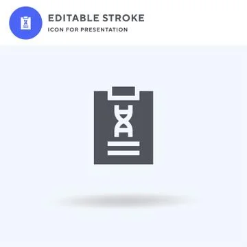 Clipboard icon vector, filled flat sign, solid pictogram isolated on white, l Stock Illustration