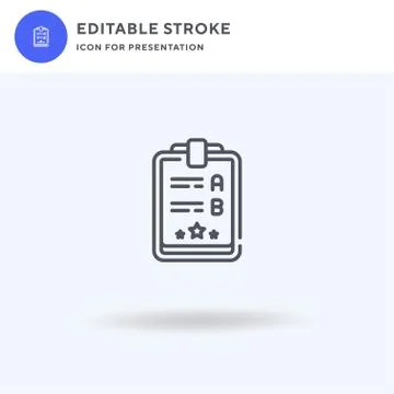 Clipboard icon vector, filled flat sign, solid pictogram isolated on white, logo Stock Illustration