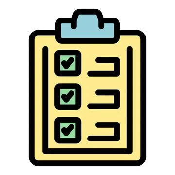 Clipboard icon vector flat Illustrazione stock