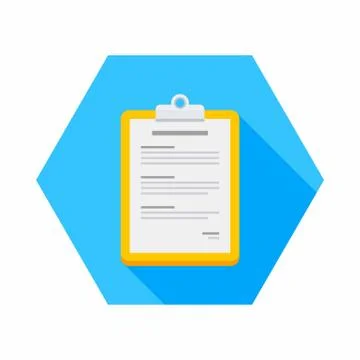 Clipboard icon vector isolated. Illustrazione stock