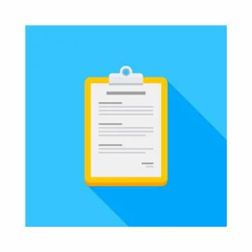 Clipboard icon vector isolated. Stock Illustration
